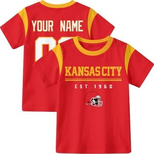 INAOO Kansas T-Shirt for Kids Clothes Short Sleeve Custom Gifts