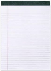 Roaring Spring Recycled Legal Pad, 8.5" x 11.75" 40 Sheets, White