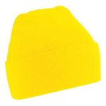 Beechfield® Soft Feel Knitted Winter Hat (One Size) (Yellow), Yellow, One Size