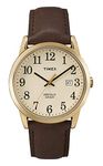 Timex Easy Reader Men's 38mm Brown Leather Strap Date Window Quartz Watch TW2P75800