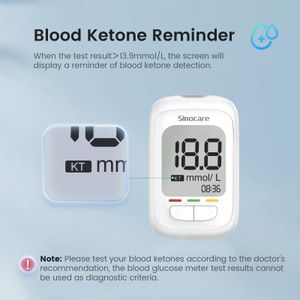 Sinocare Blood Sugar Testing Kit – Glucose Monitor with Test Strips