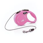 Flexi CL00C3.250.P New Classic Cord Retractable Leash, Pink, X-Small/10'