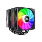 Ant Esports ICE C621 CPU Cooler/CPU Fan with ARGB LED PWM Dual Fans - Black | All Black, Direct Contact Technology & 4 Heat Pipes | Support Intel LGA 1700 / 115X / 1200/1366 & AMD AM5 / AM4