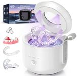 Retainer Cleaner Machine 48kHz, Portable Dental Ultrasonic Retainer Cleaner