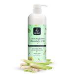 Rubz Lemongrass Body Massage Oil | Relaxing, Soothing & Destressing Body Massage Oil for Men & Women | Best for Aromatherapy & Full Body Spa | 1 Litre