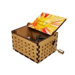 Zesta Wooden Hand Cranked Collectable Engraved Music Box (You are My Sunshine - Sunlight)
