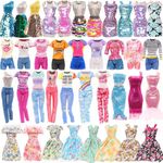 BARWA 10 Sets Doll Clothes Includin