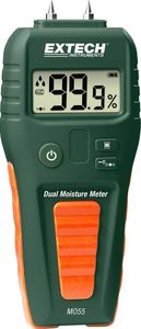 Extech MO55 Pin/Pinless Moisture Meter – Green, Dual Sensor