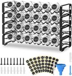 Mutool Spice Rack with Jars 4 Tiers