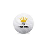 Customisable Golf King Golf Ball Set of 3 Personalised Tournament Golf Balls Range Golf Balls Gift for Him