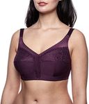 frugue Comfort Non Wired Wireless Support Bra Purple 46 HH