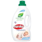 Eureka Newborn Liquid Detergent for Newborn Clothes with 94% Natural and Plant Origin Ingredients, 1,8L