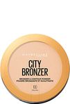 Maybelline New York City Bronzer Powder Makeup Bronzer and Contour Powder, 100, 0.32 Oz