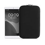 kwmobile Neoprene Pouch Compatible with 8"-8,4" Tablet - Universal Sleeve Case Cover with Zipper for Tablet - Black