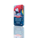 Derwent Chromaflow Pencils, Set of 24 in Tin, 3.5mm Round Core, Premium Core Strength, Blendable with Smooth Texture, Ideal for Drawing, Colouring & Layering, Professional Quality, 2305857