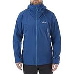 Rab Men's Kangri GTX Waterproof Breathable Gore-tex Jacket for Hiking, Trekking, & Mountaineering - Ink - Medium