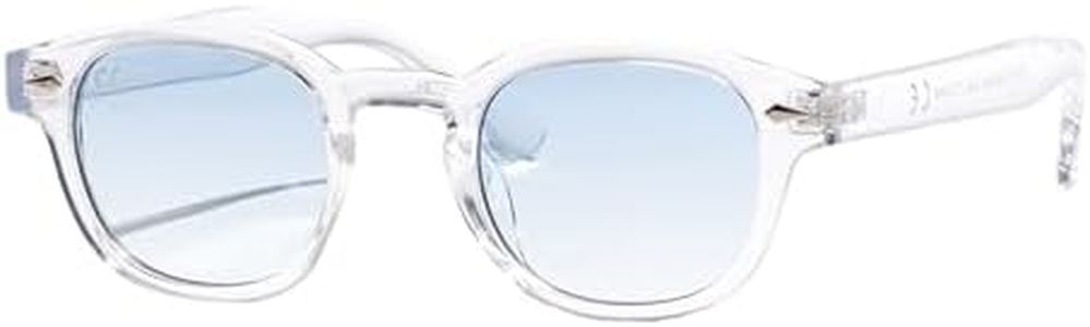 Lunettes de Soleil Homme Vintage - Lunettes Homme et Femme, Style Johnny Depp + Chiffon Anti-Rayures - Verre Teinté en Polycarbonate