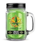 12oz Cannabis Killer (Removes Weed Smell) Scented Beamer Candle Co. Ultra Premium Jar Candle. 90 Hr Burn Time. USA Made