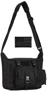 Protector Plus Tactical Messenger Bag Men Military MOLLE Sling Shoulder Pack (Patch Included)