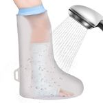 Fasola Cast Cover Lower Leg Adult for Showering, Reusable Cast, Dressing and Bandage Protector, Watertight Protection for Leg, Knee, Ankle, Foot, Toe