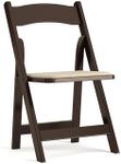 Flash Furniture HERCULES Series Fruitwood Wood Folding Chair with Vinyl Padded Seat