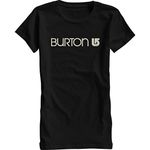 Burton Women's Her Logo SS Tee, True Black, Small