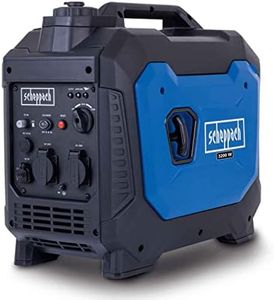 Scheppach Inverter Benzin Stromerzeuger SG3500i Stromgenerator Notstromaggregat | mit Invertertechnik für sensibler Elektronik | 3500W | Steckdosen 2x230V / 2xUSB Typ A / 1x12V DC | 66 dB Lautstärke