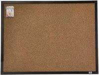 QUARTET QTNNCB0456 Black Frame Coloured Cork Board, 450X600MM