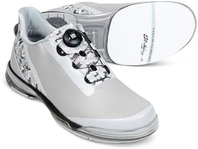 KR Strikeforce TPC Hype Grey Camo Right Hand Performance Bowling Shoe Men Size 9.5 / Women Size 11
