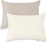 Wimist Toddler Pillowcases for 14"x20" Pillow 2 Pack, Muslin Toddler Pillow Covers for Boys and Girls with Envelope Closure, Soft and Breathable Baby Kids Travel Pillow Case for Small Pillow