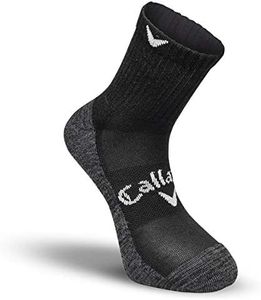 Callaway Men's MenÃ‚´s Optidri-mid Sports Socks, Black, L UK