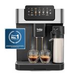 Beko Bean to Cup Coffee Espresso Machine CaffeExperto CEG7304X | Milk Jug | Colour Touch Screen Panel | 19 Bar Pressure, 2 Coffee Nozzles | Fully Automatic, Black