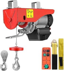 VIVOHOME Electric Hoist, 110V 1320 Lbs Winch with Wireless Remote Control
