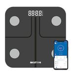 MEDITIVE Bluetooth Digital BMI Weight Scale with Body Fat Analyzer and Fitness Body Composition Monitor, with Mobile App