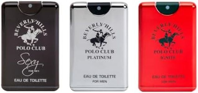 Beverly Hills Polo Club 3PC POCKET SPRAY - METALIZED - CONTAINS SEXY/PLATINUM/IGNITE