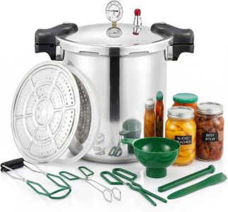 All American 25L Pressure Canner Cooker – Induction Compatible, Aluminum & Stainless Steel, 13 PSI Gauge