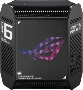 ASUS ROG GT6 WiFi 6 Mesh Router 2-Pack – High-Speed Whole Home Coverage