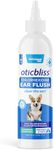 Vetnique Oticbliss Medicated Dog Ear Infection Treatment, Antiseptic Ear Cleaner for Cat & Dog Ear Cleaning Solution with Chlorhexidine & Ketoconazole (6oz Flush)