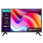 Hisense 40 Inch FHD VIDAA Smart TV 40A4KTUK - Natural Enhancer, HDMI, Share to TV, and Youtube, Freeview Play, Netflix and Disney+ (2023 Model)