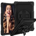 SOATUTO for Walmart Onn 10.1 Gen 3 Tablet Case DropProof Shockproof Cover with Handle Strap/Shoulder Strap/Kickstand Protective Case for Walmart Onn 10.1 Model 100071485 2022 Released (Black.)