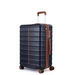 Assembly Polycarbonate Check-in Luggage (73 cms) | Hard Shell Lightweight Trolley Bags with Keyless TSA Lock and Silent Spinner Wheels-Blue-Odyssey