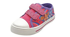 Girls Pink Paw Patrol Skye & Everest Casual Low-Top Trainer UK 5 Infant