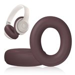 DZHAXIE Silicone Case Compatible with Beats Studio Pro, Silicone Ear Pads Cover Protector Headband Cover, Anti-Scratch, Washable Protective Cover for Beats Studio Pro Ear Pads - Brown