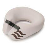 Assembly Comfortable Travel Neck Pillow - Pure Memory Foam Neck Support, Breathable & Machine Washable Cover, Ideal for Airplane Travel Kit (Biege)