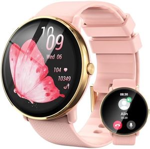 Smart Watch for Women - 1.43" AMOLED Display Smartwatch with Call Function, 111+ Sports, Notification, IP68 Waterproof, Fitness Watch with Heart Rate SpO2 Sleep Monitor Step Counter for Android iOS