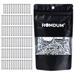 Homdum Hard Steel Concrete Nails 1 1/2" inch (38 mm) Pack of 100 Pieces (1 1/2")