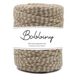 Bobbiny Natural Round Braided Jute Twine Rope Linen Twine Rustic String Cord Rope DIY Rope Party Wedding Gift Wrapping Cords Thread and Other Projects | White Mix | 4mm, 50 Meters