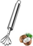 Folmywy Coconut Scraper Grater Stainless Steel Shredder Coconut Meat Planer Knife Removal Tool Multi-Purpose Fish Scaler Peeler Home Kitchen