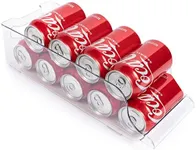 Greenco Refrigerator Organizer Bins for Soda Can - Soda Can Organizer for Refrigerator with Durable Handles, 1 Pack - Soda Can Dispenser for Refrigerator - Drinks, Kitchen Organization