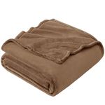 EHEYCIGA Fleece Blanket Camel Throws for Sofas Fluffy Warm Soft Blanket for Bed Settees Armchairs, Fit All Season, Double Size, 150x200cm